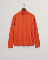 Classic-puuvillaneulepusero puolivetoketjulla