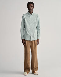 Regular&nbsp;fit ‑mitoitettu kevyt oxford-raitapaita