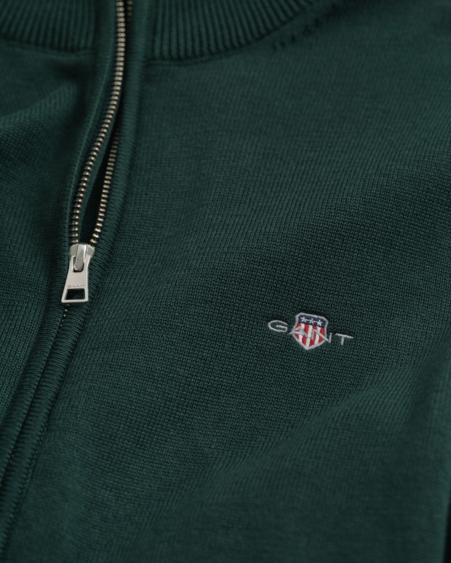 Vetoketjullinen Casual-puuvillaneuletakki