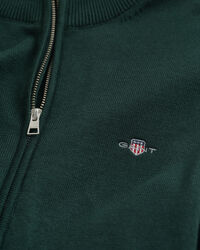 Vetoketjullinen Casual-puuvillaneuletakki