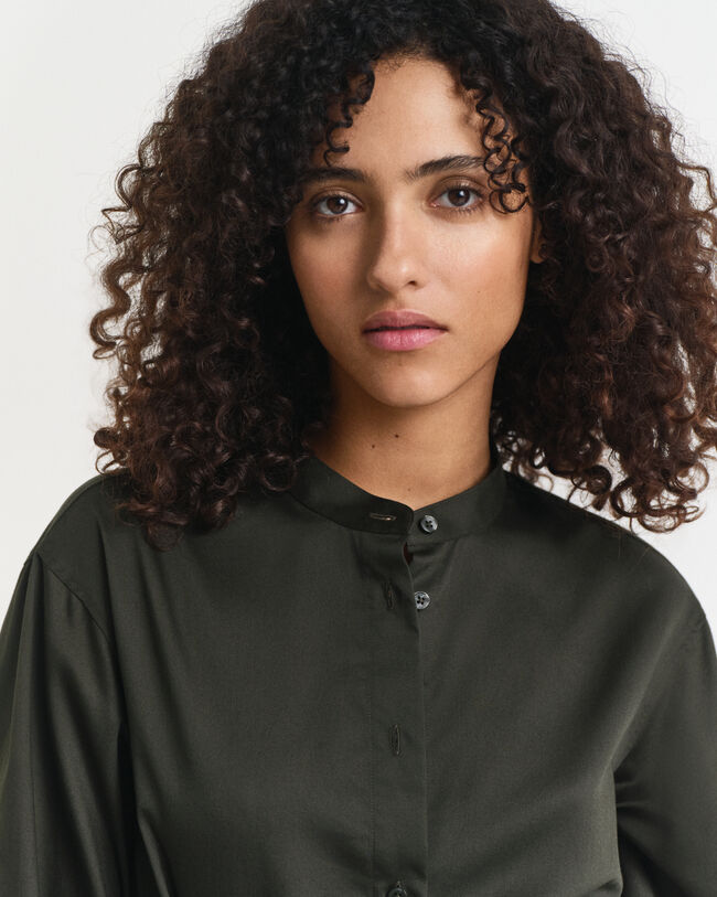 Pitkähihainen puuvillasatiinimekko