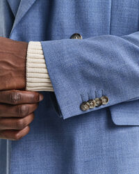 Regular fit ‑mitoitettu villakankainen Mouliné-puvuntakki