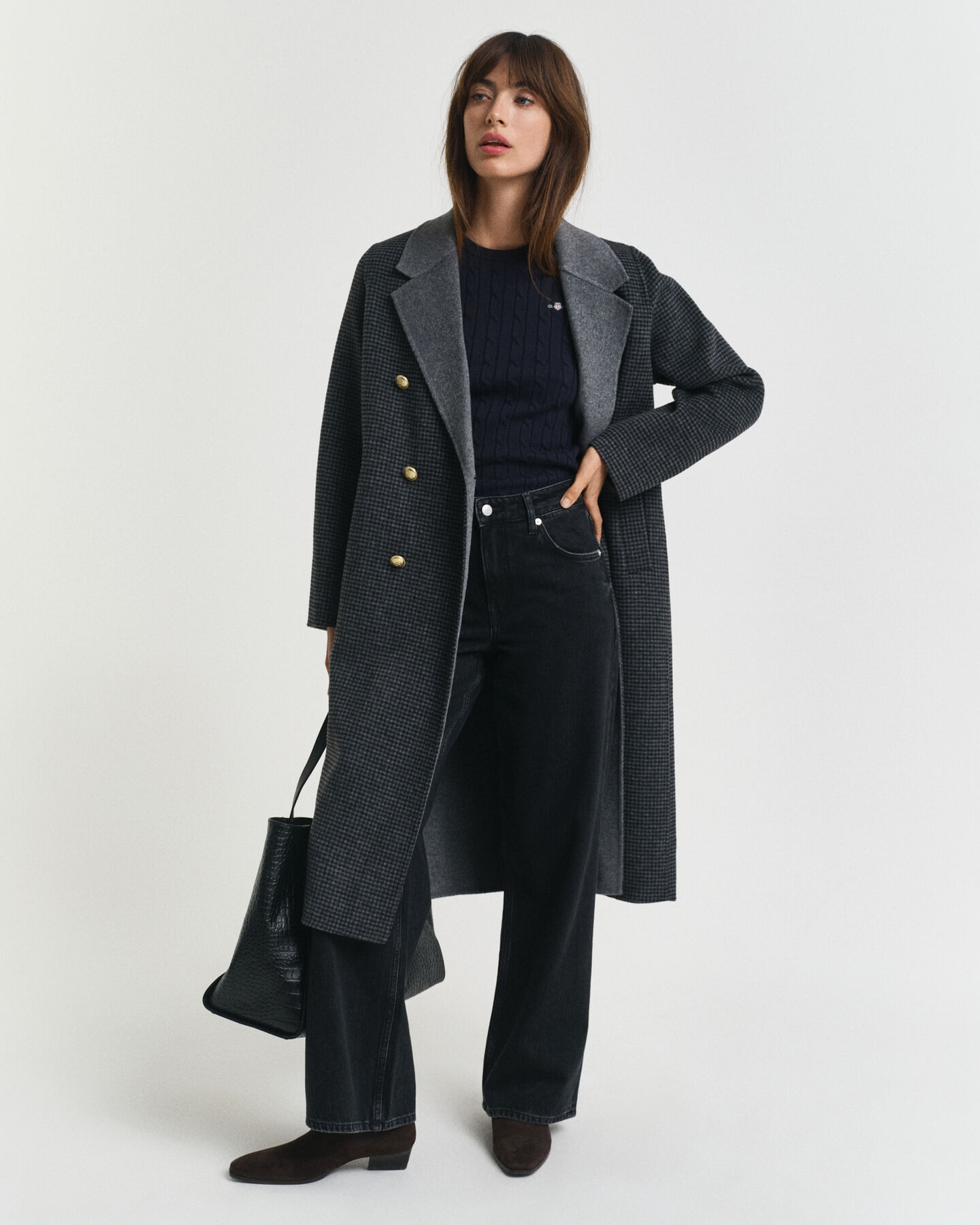 Joustopuuvillainen palmikkoneulepusero