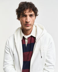 Kohokuviollinen vetoketjuhuppari