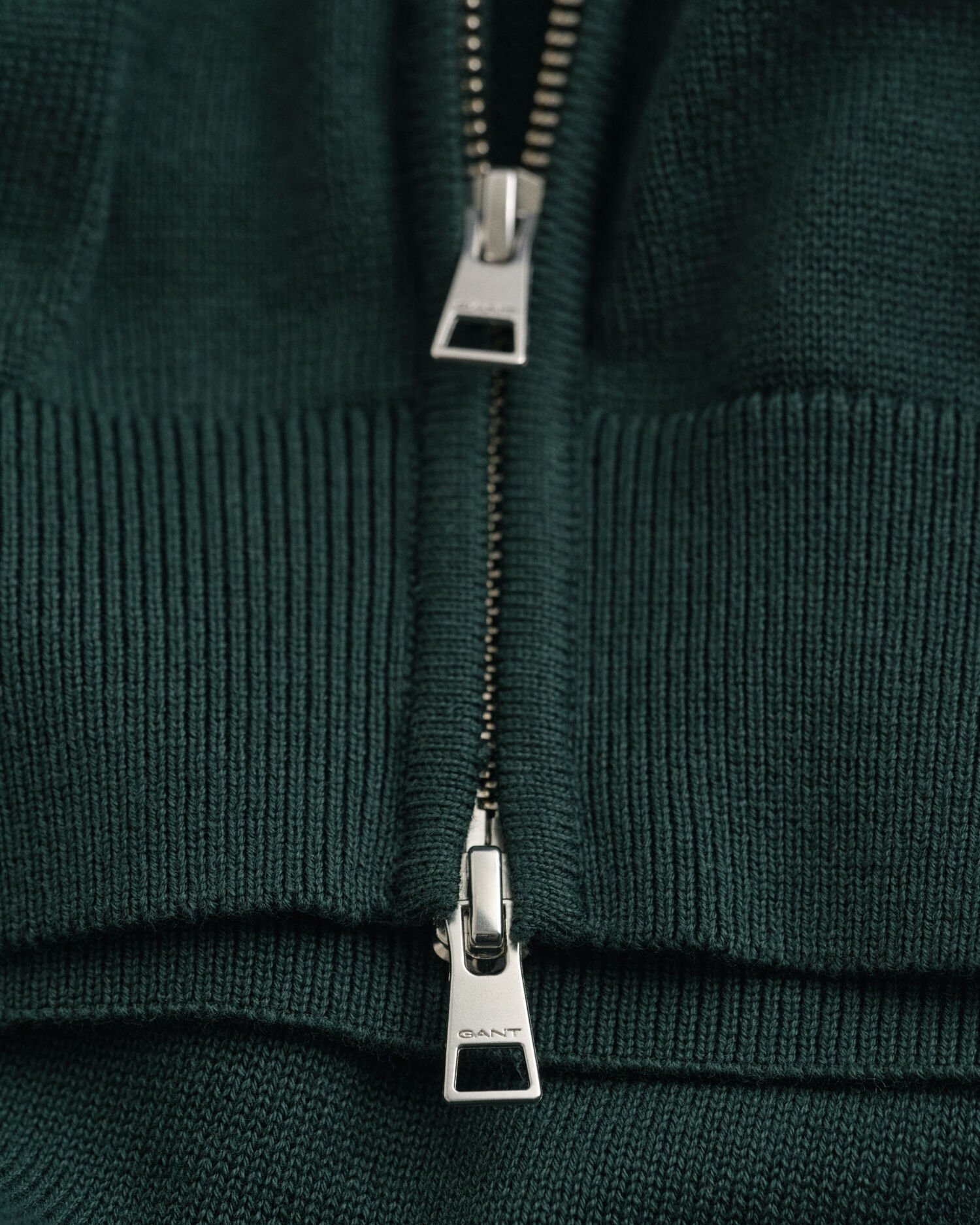 Vetoketjullinen Casual-puuvillaneuletakki