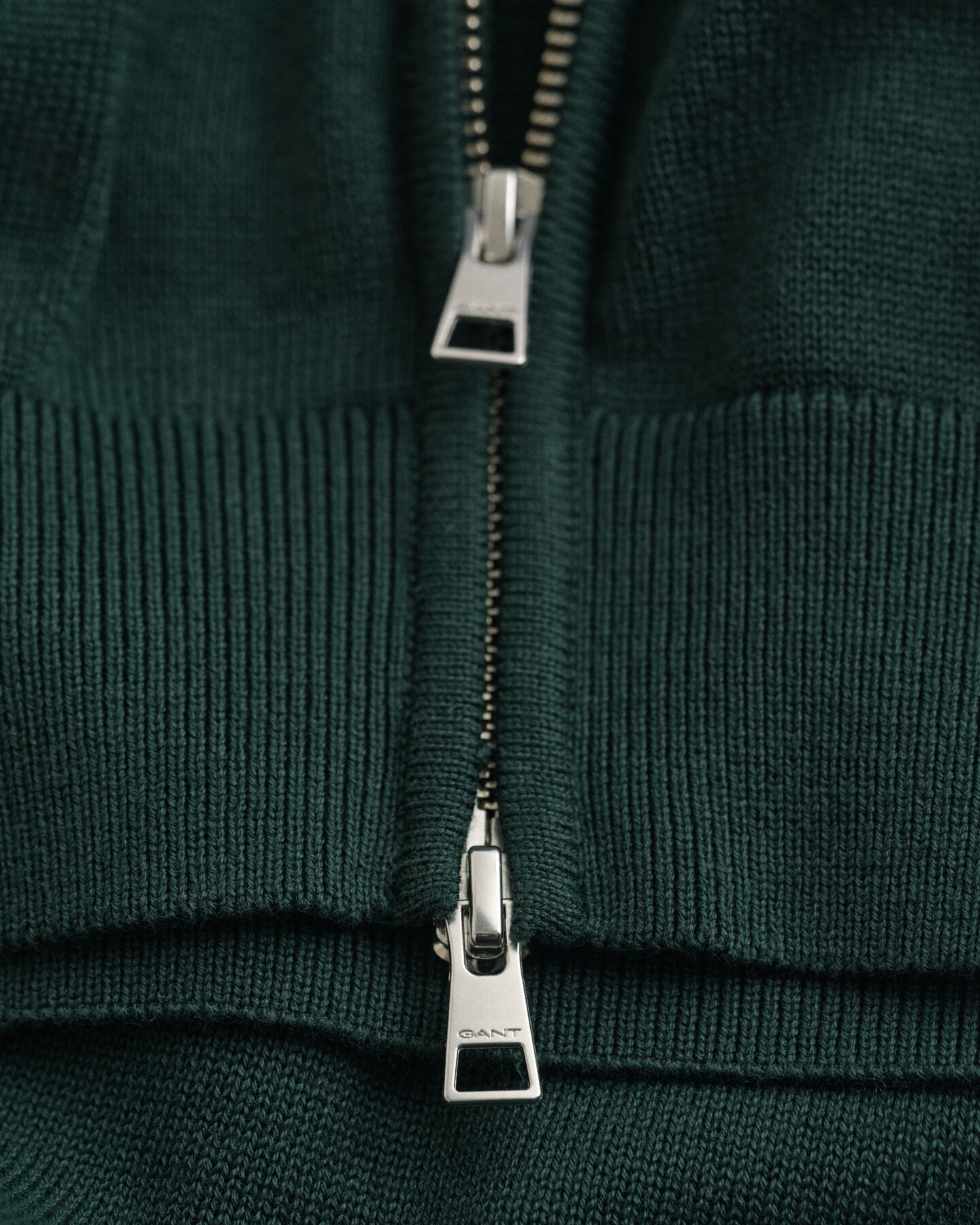 Vetoketjullinen Casual-puuvillaneuletakki