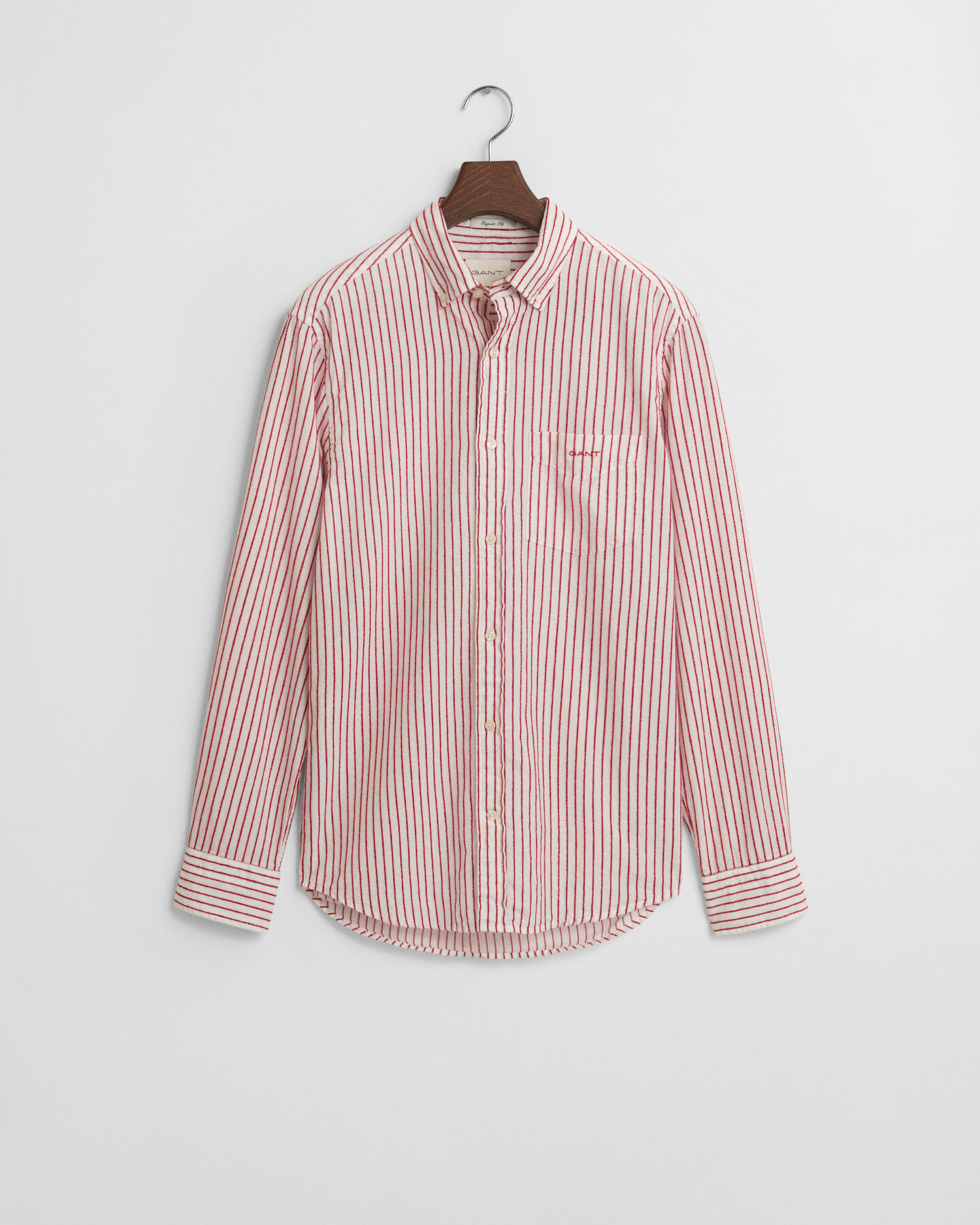 Relaxed fit ‑mitoitettu kohopintainen raitapaita