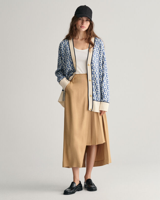 Jacquard-kuvioitu G‑neuletakki