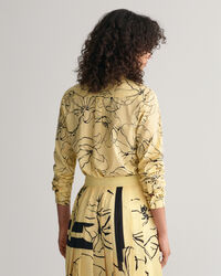 Regular fit ‑mitoitettu viivakuvioitu puuvillavoileepaita