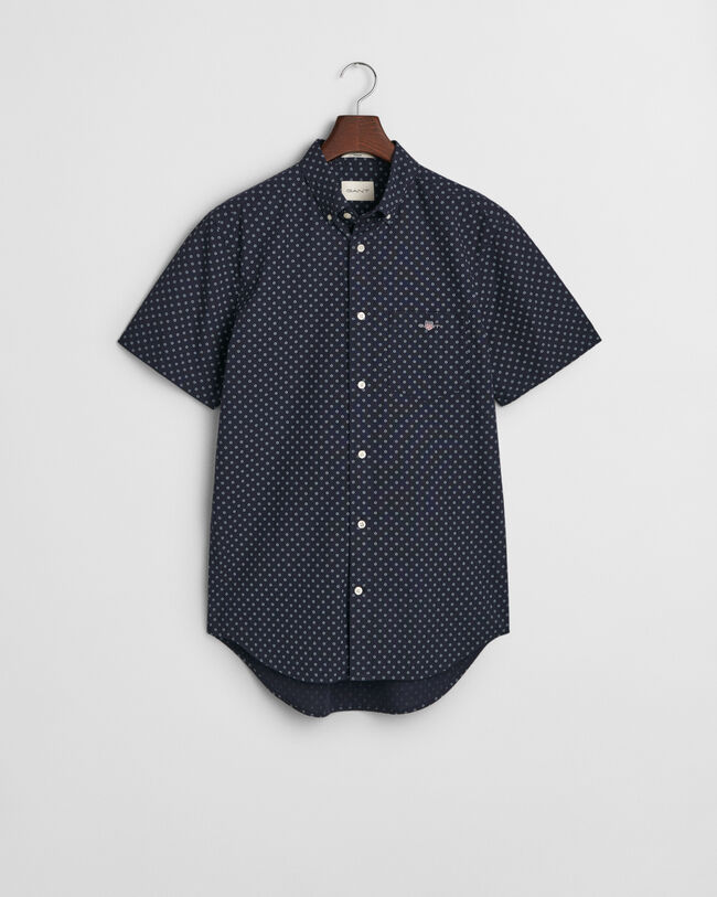 Regular fit ‑mitoitettu lyhythihainen pikkukuviollinen paita