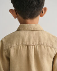 Kids-malliston lyhythihainen pellavapaita