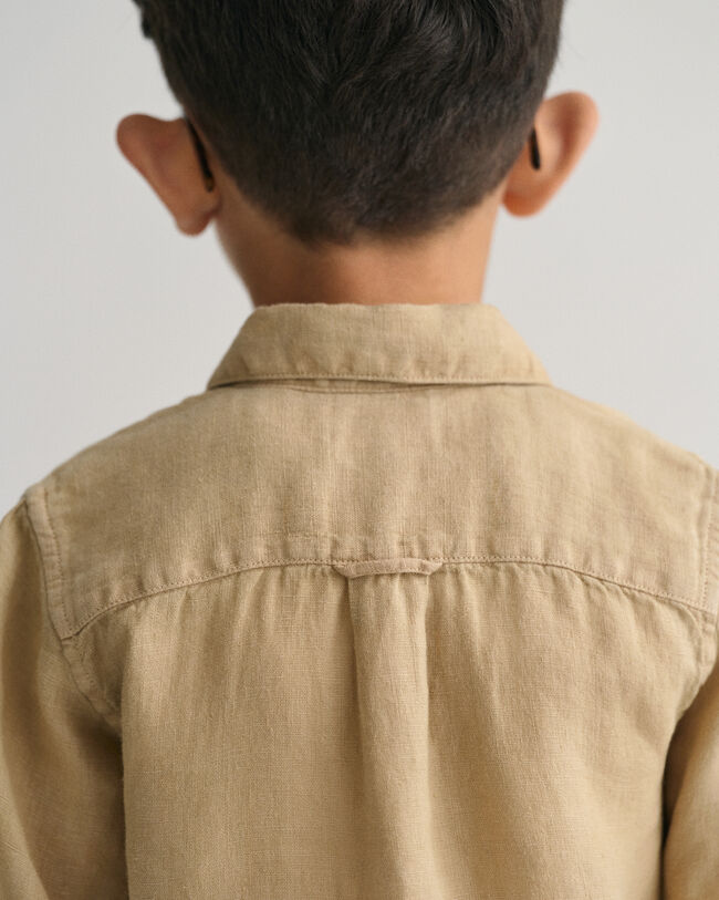 Kids-malliston lyhythihainen pellavapaita