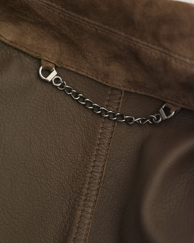 Mokkanahkainen Flight-takki