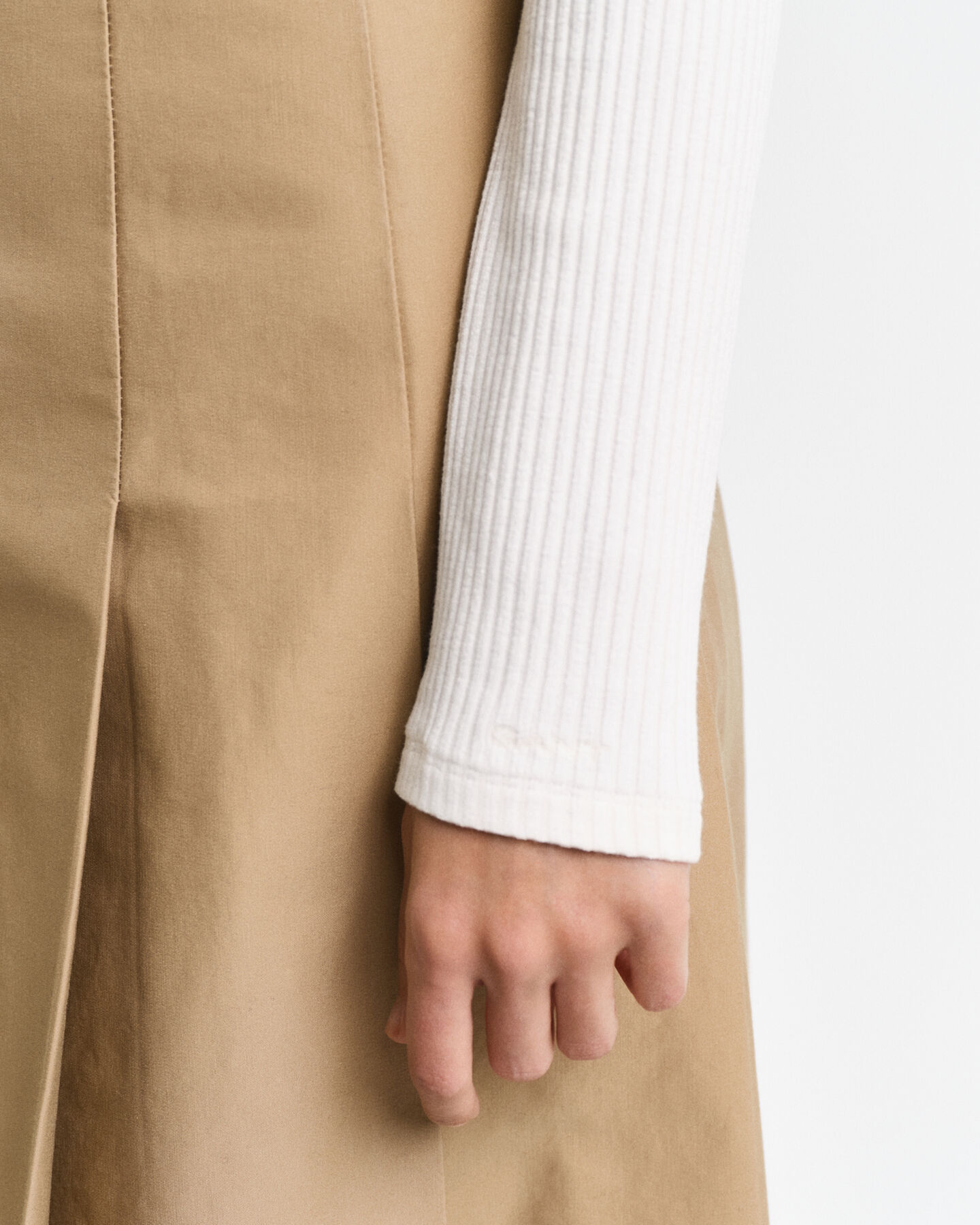 Pitkähihainen pikeepaita joustinneuletta