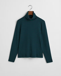 Pitkähihainen raidallinen joustinneulepoolo