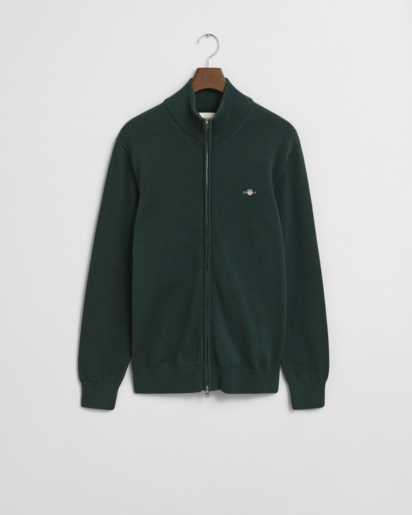 Vetoketjullinen Casual-puuvillaneuletakki