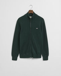 Vetoketjullinen Casual-puuvillaneuletakki