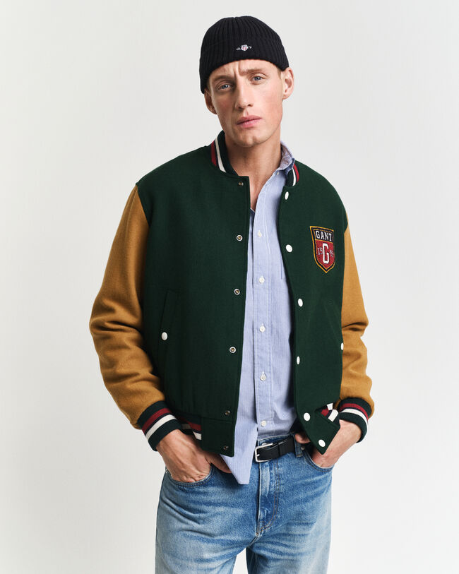 GANT Varsity Jacket ‑villasekoitetakki