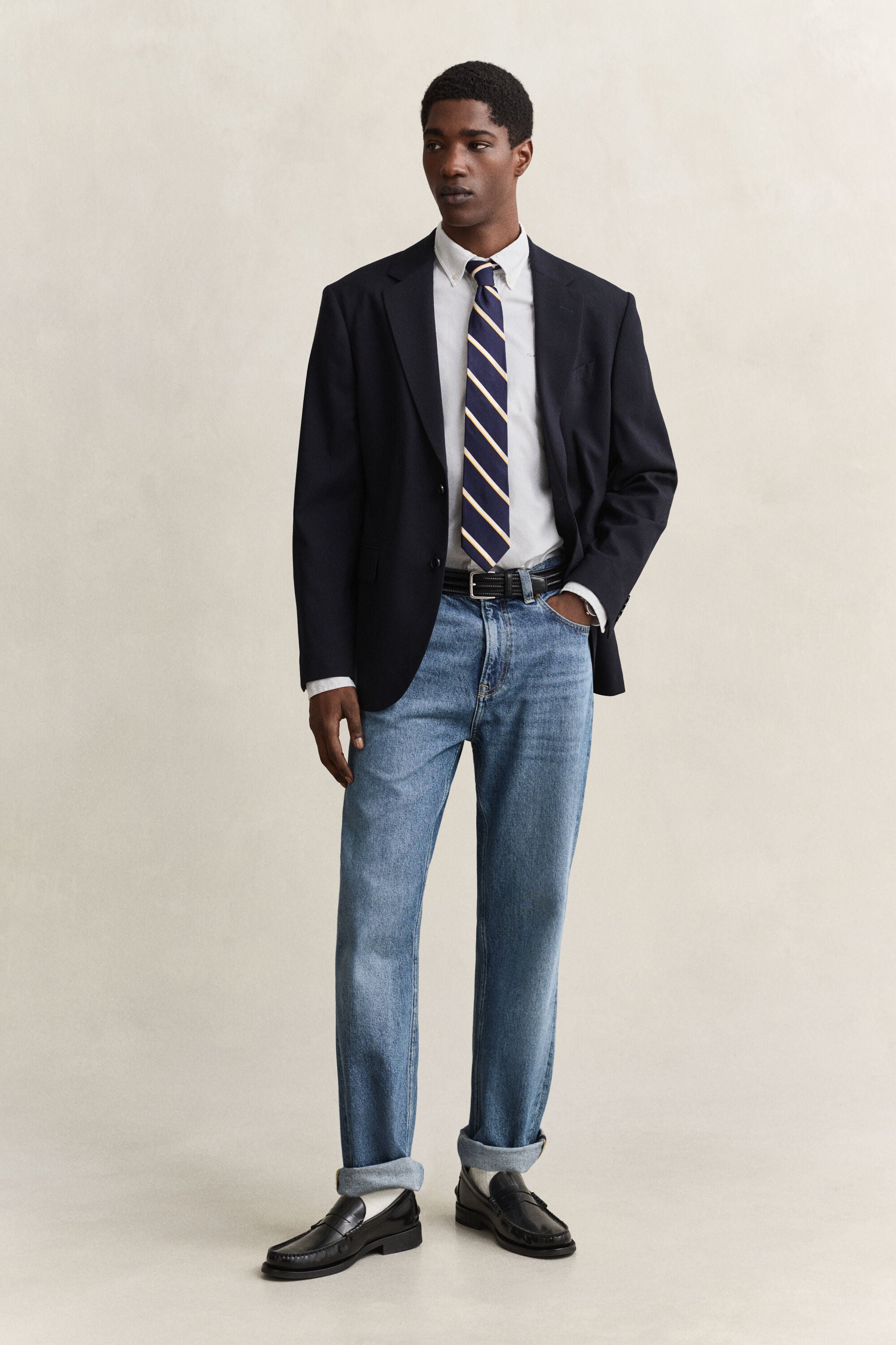Regular fit ‑mitoitettu pinpoint oxford ‑paita
