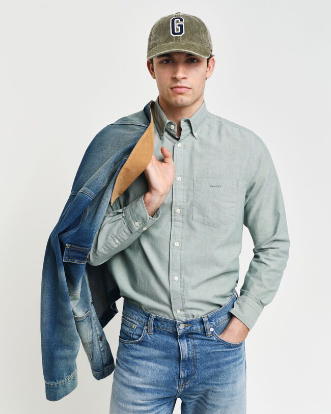 Regular fit ‑mitoitettu Archive-oxford-paita