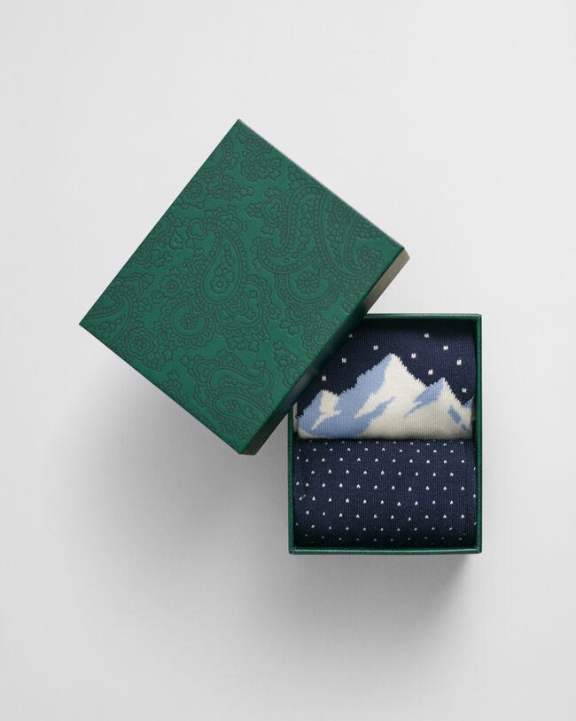 Ski Artwork -sukat lahjapakkauksessa (2 paria)