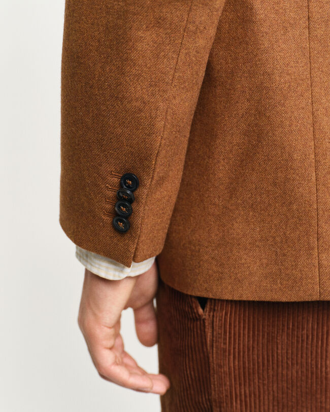 Oversized fit ‑mitoitettu villaflanellibleiseri