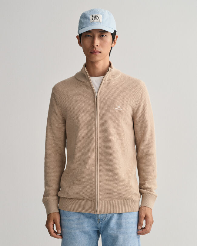 Pikeeneuletakki vetoketjulla