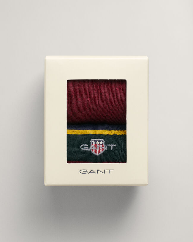 Raidalliset sukat lahjapakkauksessa (2&nbsp;paria)