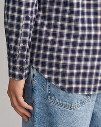 Regular fit ‑mitoitettu miniskottiruutuinen flanellipaita