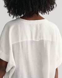 Lyhythihainen pellavakaftaani