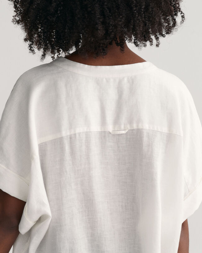 Lyhythihainen pellavakaftaani