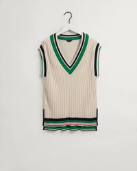 Raidallinen ribbineuleliivi