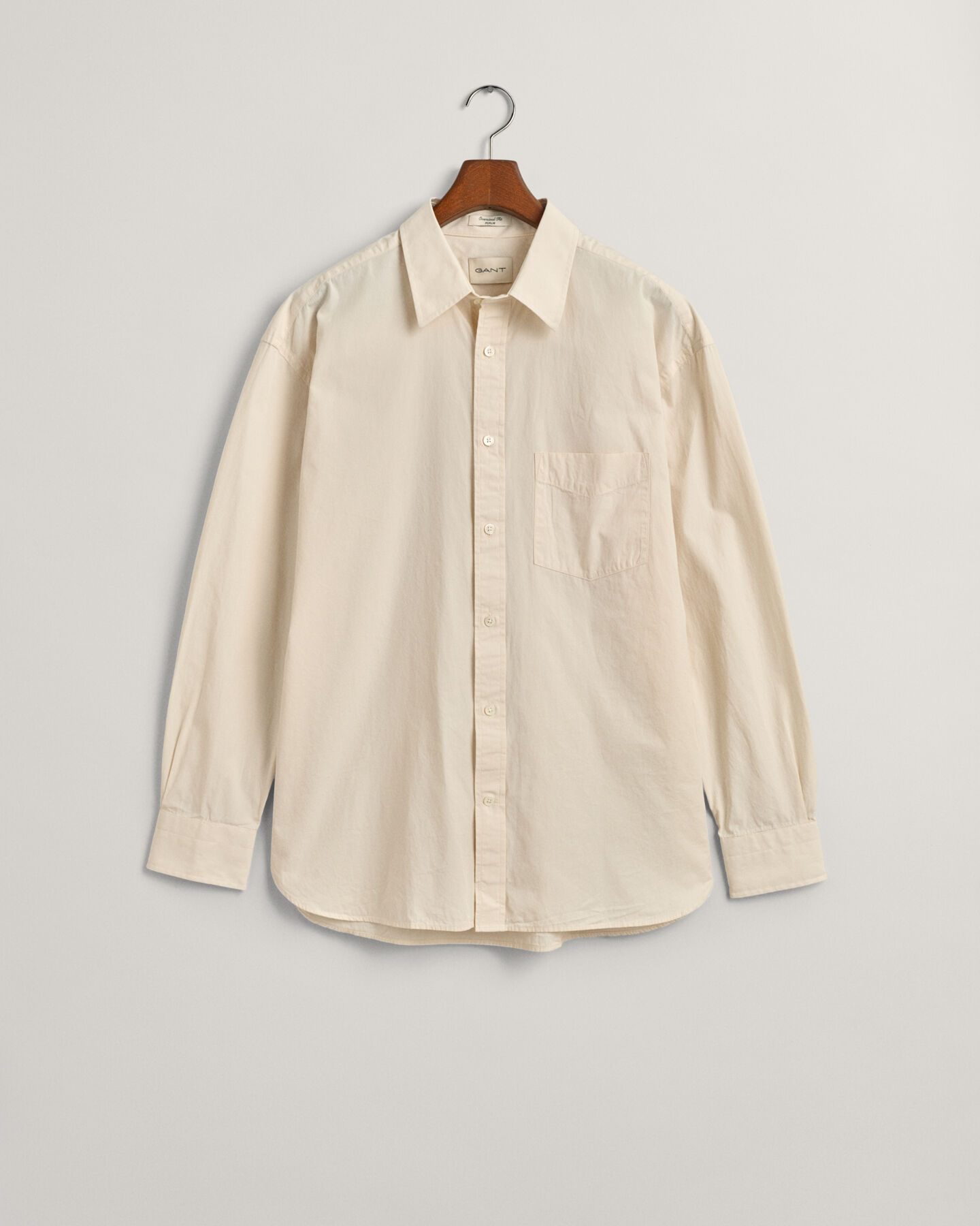 Oversized&nbsp;fit ‑mitoitettu Compact-popliinipaita