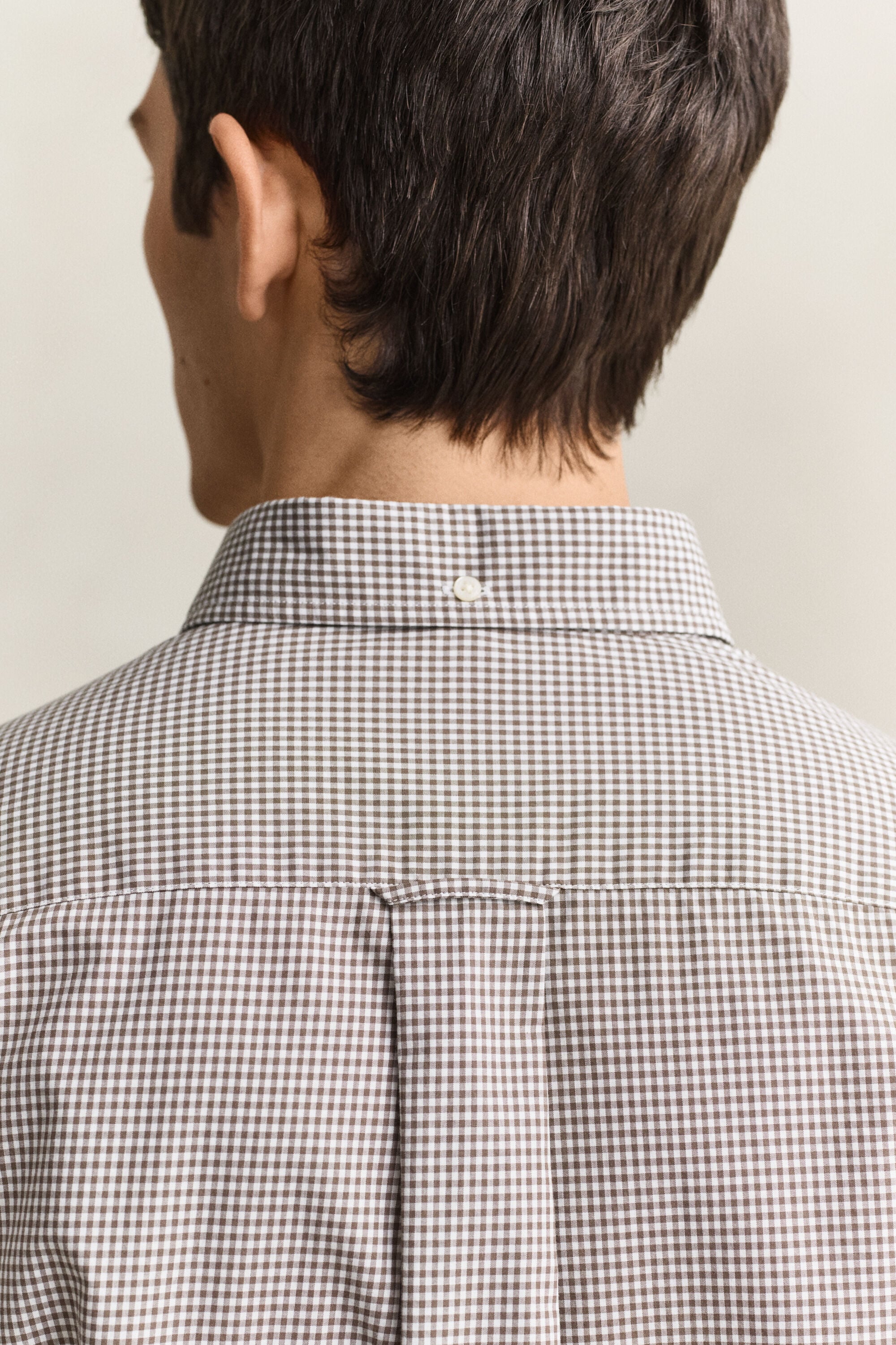Gingham-ruudullinen Classic-popliinipaita