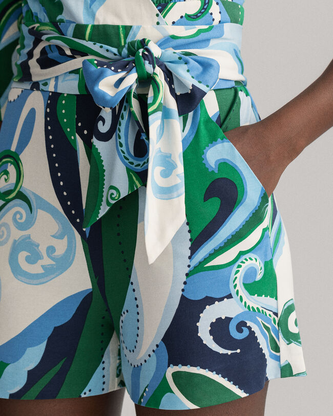 Paisley-kuvioitu shortsihaalari