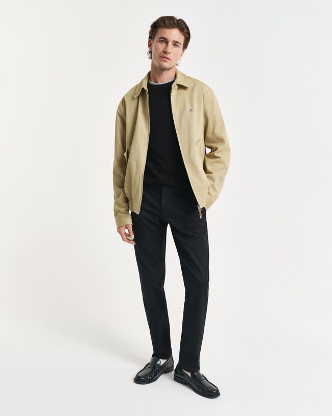 Puuvillapikeeneule, pyöreä pääntie