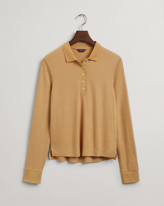 Pitk&auml;hihainen Detail Collar ‑pikeepaita