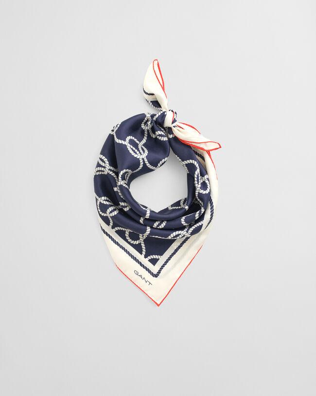 Printtikuvioitu Rope-silkkihuivi