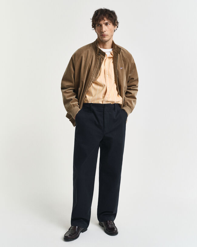 Regular fit ‑mitoitettu raidallinen klassinen oxford-paita