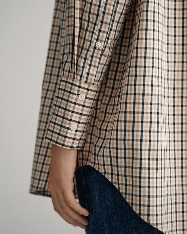 Oversized fit ‑mitoitettu ruutupaita