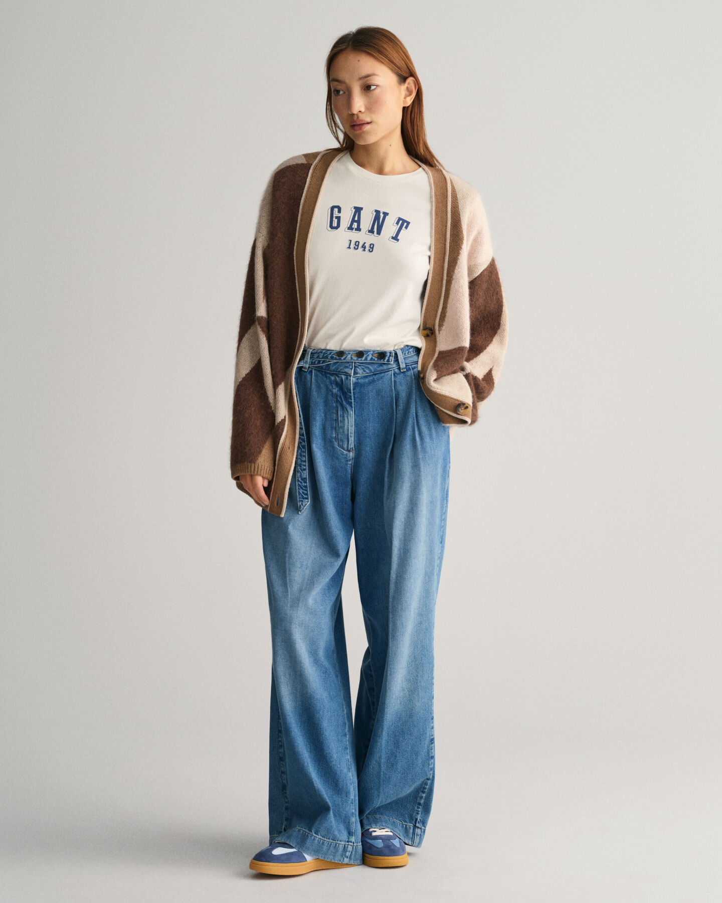 Printtikuvioitu Letters-intarsianeuletakki