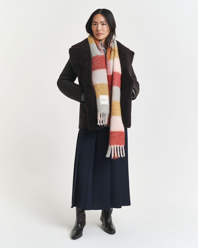 Alpakkavillasekoitteinen ruutuhuivi