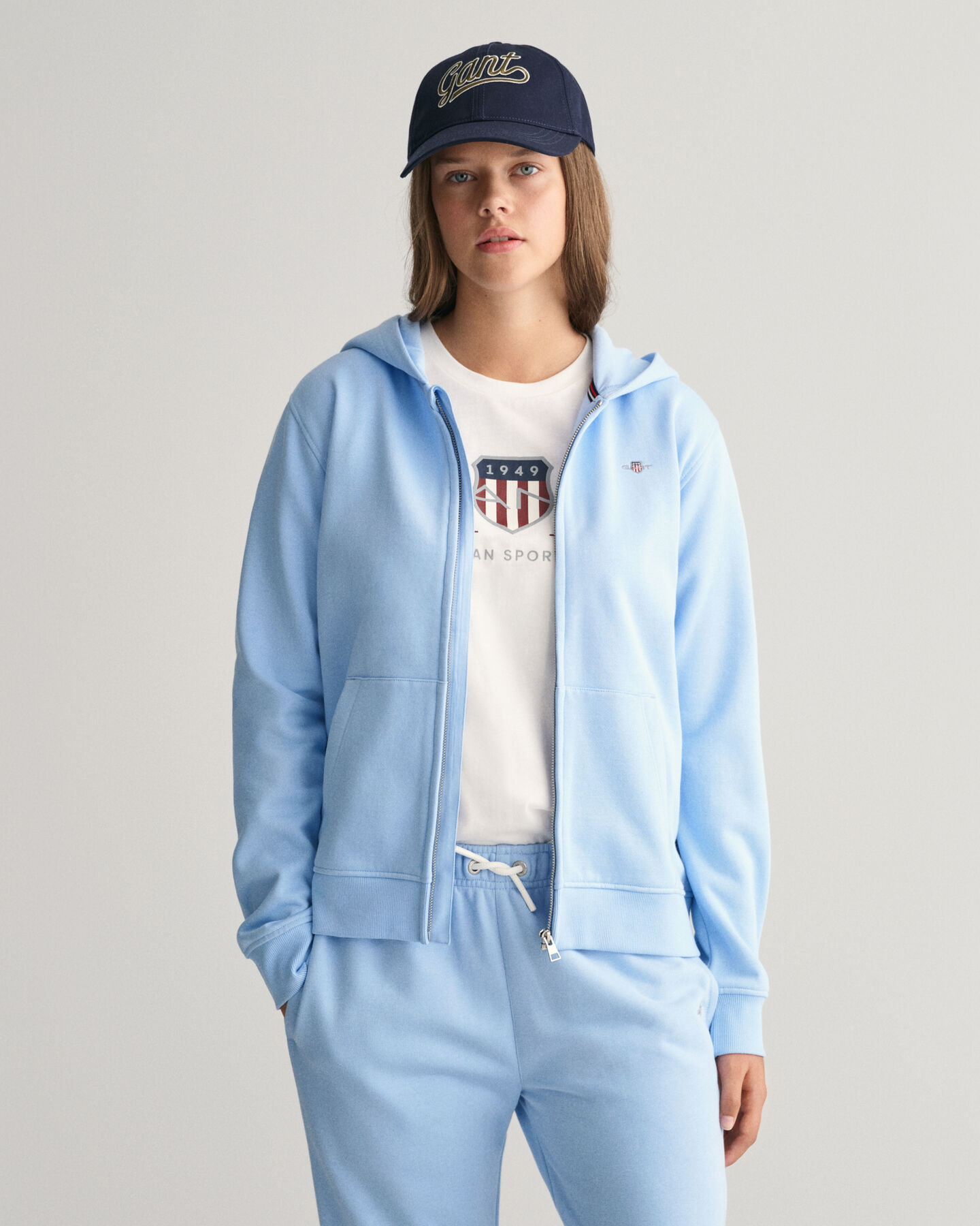 Teens-malliston Shield‑vetoketjuhuppari