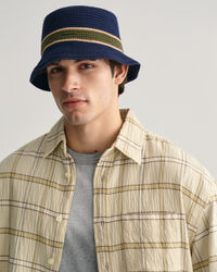 Oversized&nbsp;fit ‑mitoitettu kohopintainen ruutupaita