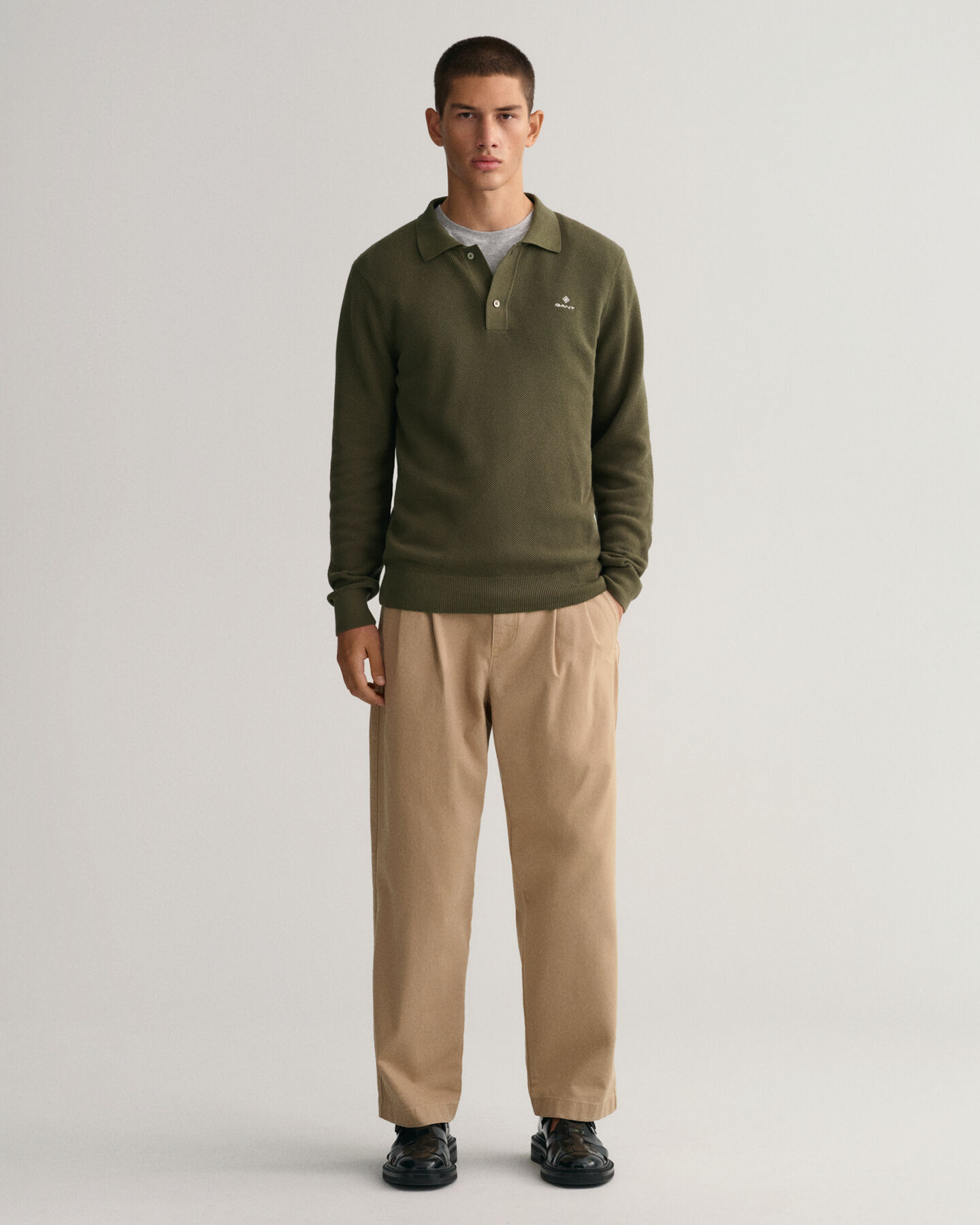 Puuvillapikeeneulepusero