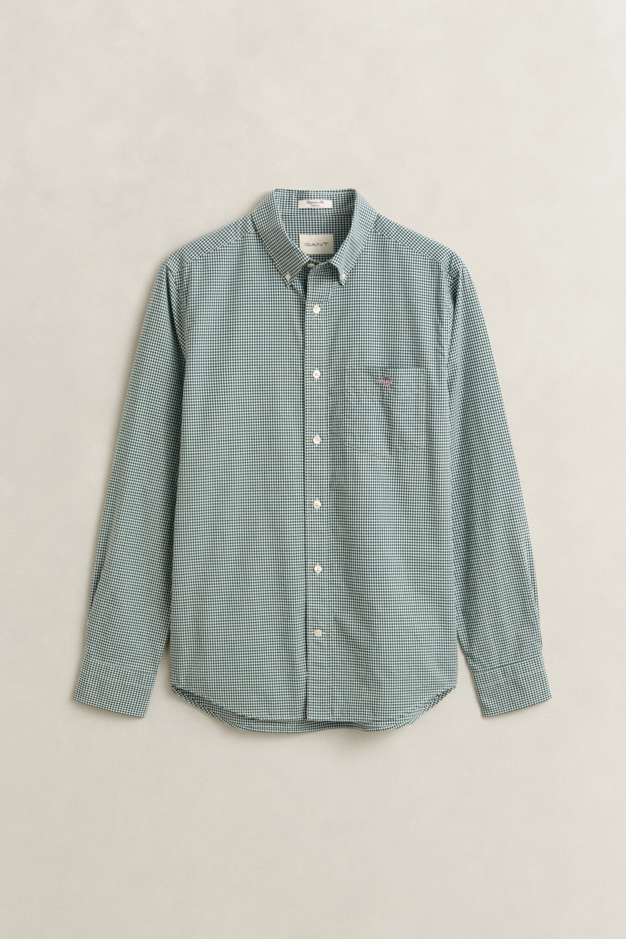Gingham-ruudullinen Classic-popliinipaita