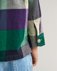 Kids-malliston ruudullinen Shield-p&auml;&auml;llyspaita