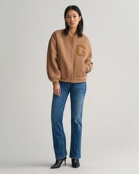 Villatvillikankainen GANT Varsity Jacket ‑takki