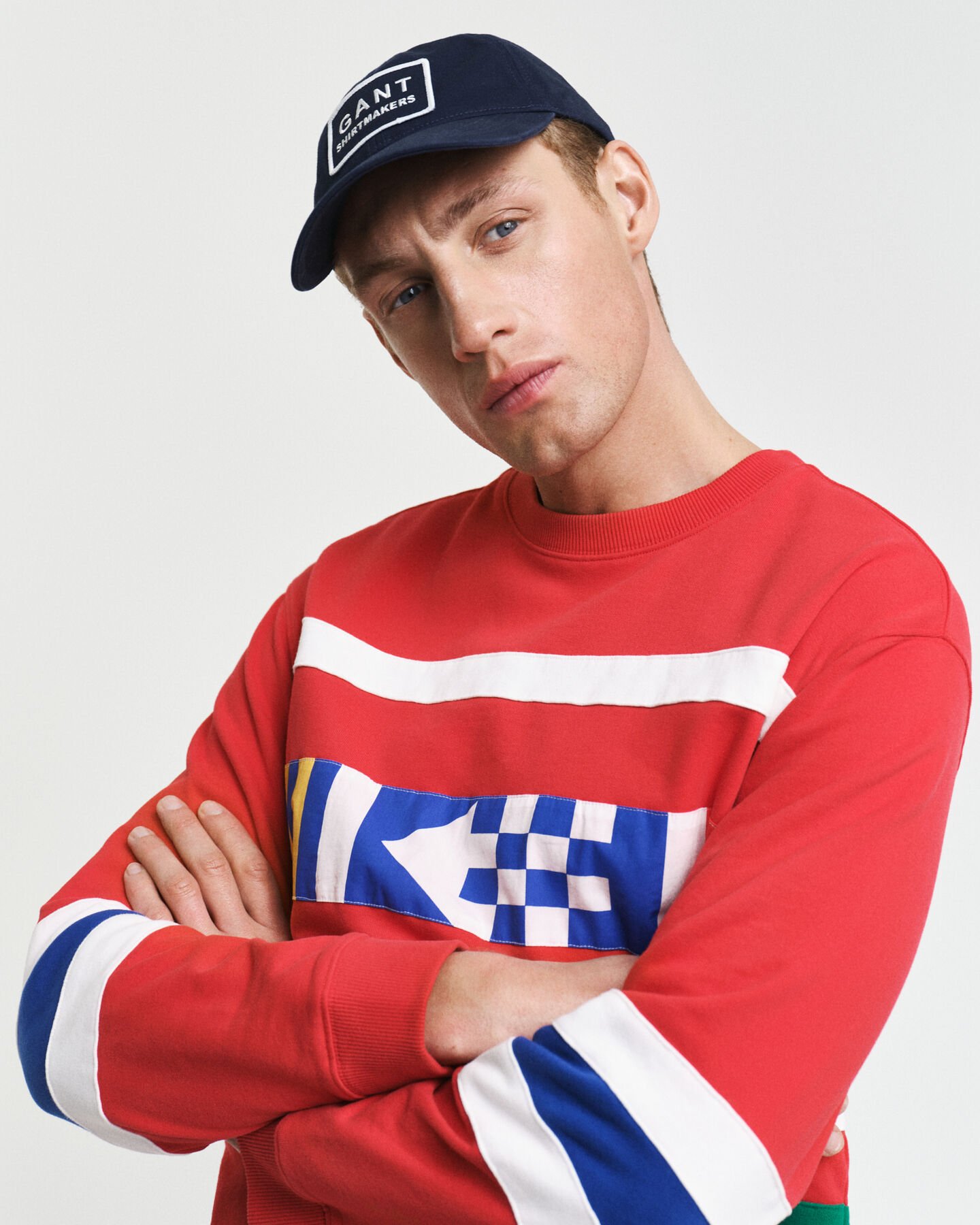 Kaitalein somistettu collegepaita, py&ouml;re&auml; p&auml;&auml;ntie