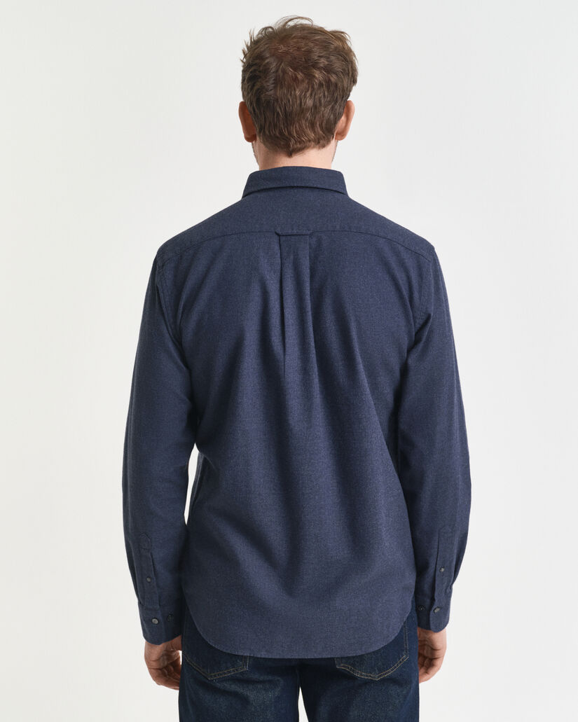 Regular fit ‑mitoitettu meleerattu flanellipaita